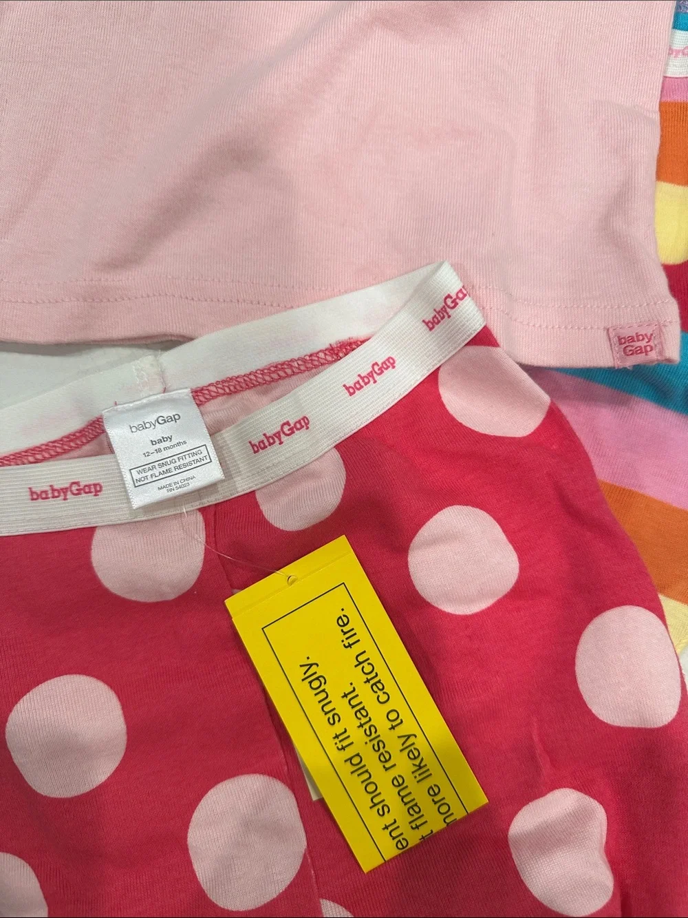 NWT Gap shorts pajamas lot 12-18 month girls summer